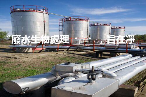 “廢水生物處理，旨在凈化水源，守護(hù)碧水藍(lán)天”